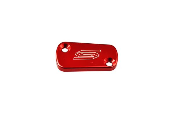Rear Brake Reservoir Cover Aluminum, Anodized, Red, 1, nordicamoto.ro
