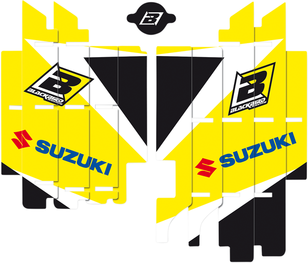 Rad Louver Decals Black, White, Yellow, 1, nordicamoto.ro