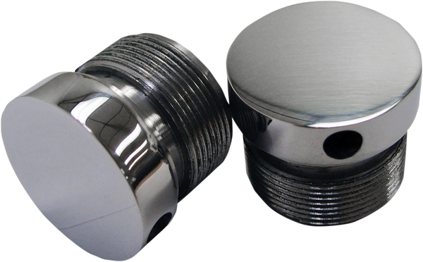 Flush-mount Fork Caps Aluminum, Polished, 3, nordicamoto.ro