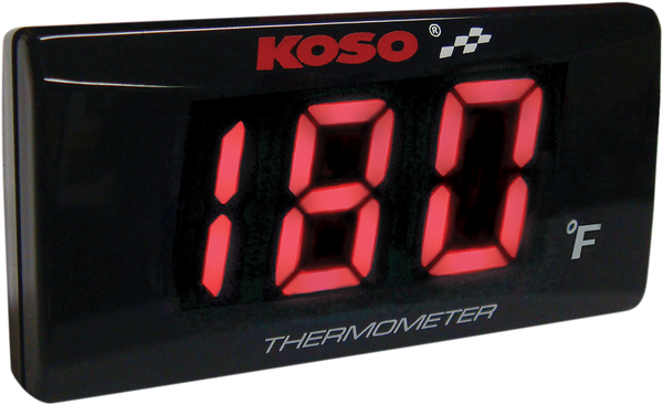 Super Slim Temperature Gauge Black, 2, nordicamoto.ro