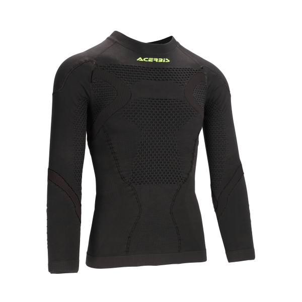 Acerbis X-Body Winter 2.0 műszaki póló, fekete/sárga, XXL, 5, nordicamoto.ro