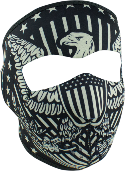 Full Mask Vintage Eagle Black, White, 1, nordicamoto.ro