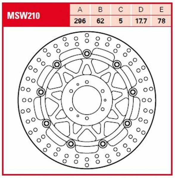 Round Floating Brake Rotor Titan, 1, nordicamoto.ro
