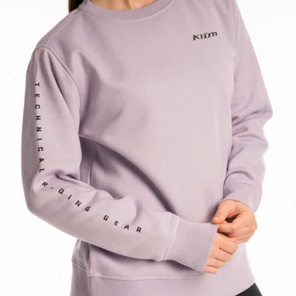 Bluza Dama Klim Morgan Ridge Crew Black - White, 12, nordicamoto.ro
