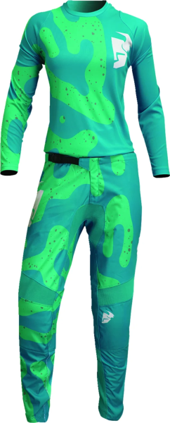 Tricou Dama Thor Sector Disguise Aqua/Teal L, 5, nordicamoto.ro