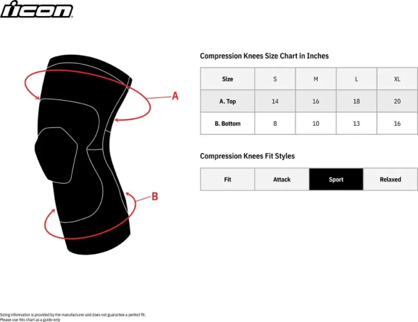 Icon Field Armor™ fekete, M méretű térdkompressziós védő, 2, nordicamoto.ro