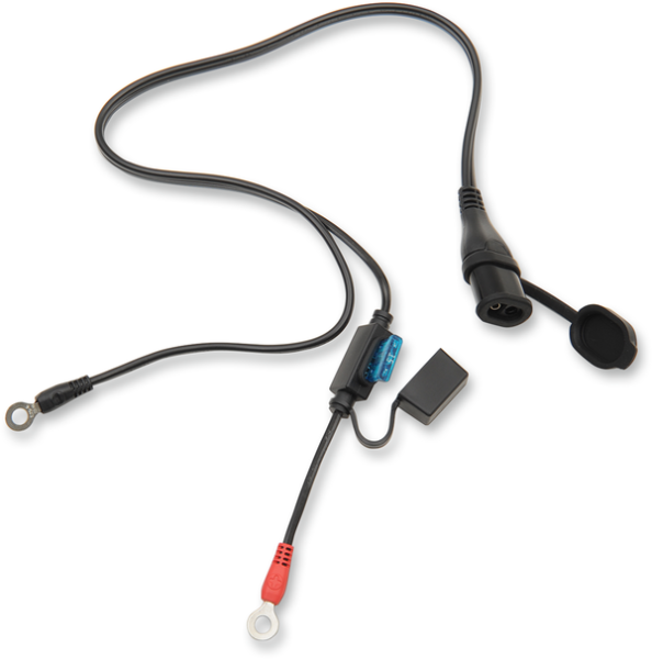 1/4(r) Eyelet Battery Connection Lead Black, 1, nordicamoto.ro