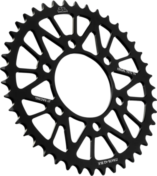 JT SPROCKETS Racelite alumínium hátsó lánckerék, fekete, 1, nordicamoto.ro