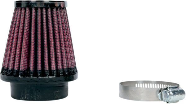 Universal Round Tapered Type Clamp-on Air Filter Black, Red, 1, nordicamoto.ro