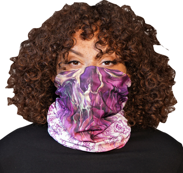 Neck Scarf Watercolor Skl Purple, 1, nordicamoto.ro