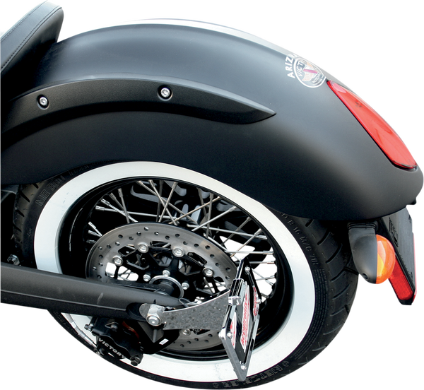 Victory Side-mount License Plate White, 4, nordicamoto.ro
