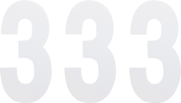 Standard Numbers White, 1, nordicamoto.ro