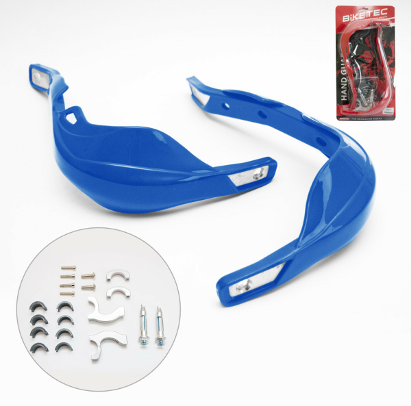 Biketec 22/28 mm-es piros alumínium kormányvédő, 2, nordicamoto.ro