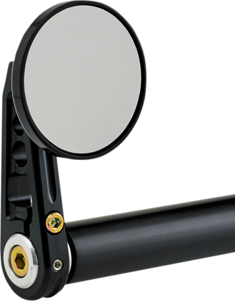 Bar End Mirror Anodized Black, 2, nordicamoto.ro