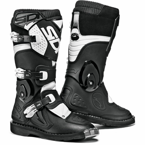 Cizme Copii Mx/Enduro Sidi Flame Black/White, 2, nordicamoto.ro
