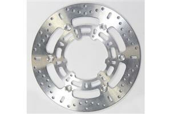 Round Fixed Brake Rotor Silver, Stainless Steel, 1, nordicamoto.ro