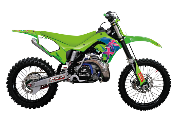 Graphic Kit Retro With Seat Cover Green, Pink, 1, nordicamoto.ro