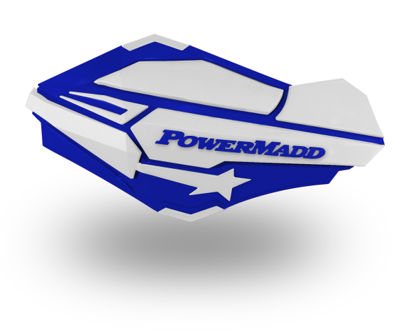 Powermadd Sentinel Handguards Blue/White, 1, nordicamoto.ro