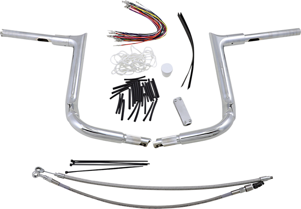 1-1/2(r) Ez Install Pointed Top Handlebar Kit Silver, 1, nordicamoto.ro