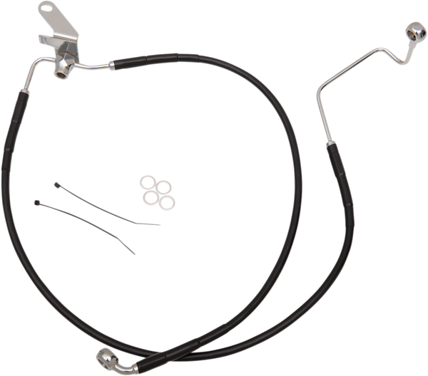 Extended Length Black Vinyl Brake Line Kit Black Oversize [+51 mm (2'')], 1, nordicamoto.ro