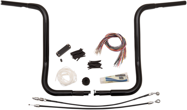 1-1/4(r) Ez Install Round Top Handlebar Kit Black, 5, nordicamoto.ro