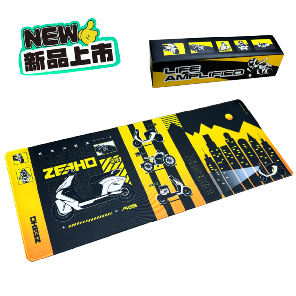 MOUSE PAD CFMOTO Zeeho LIFE AMPLIFIED – GALBEN/NEGRU, 4, nordicamoto.ro