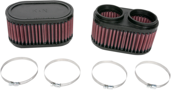 Clamp-on Air Filter Black, Red, 1, nordicamoto.ro
