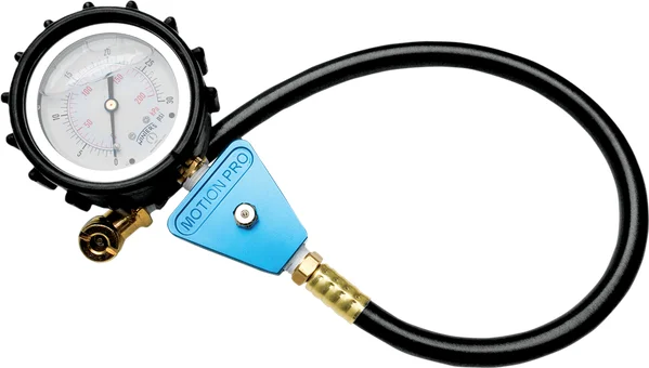 Professional Tire Pressure Gauge Anodized, Black, Blue, 1, nordicamoto.ro