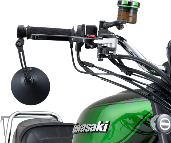 Aluminum Bar End Mirror Black, 2, nordicamoto.ro