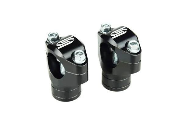 Bar Mounts For Oem Triple Clamps Black, Silver, 1, nordicamoto.ro