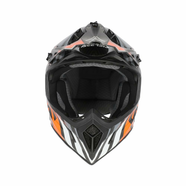 Acerbis Steel Carbon 22.06 sisak, fekete/narancssárga, 10, nordicamoto.ro