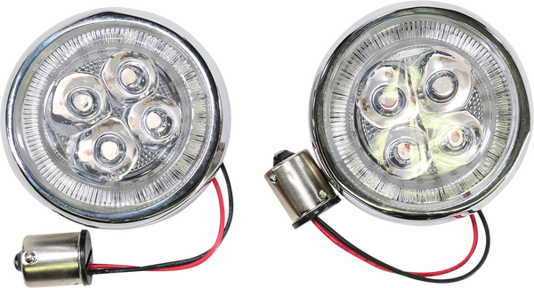 Fang® Signal Light Inserts Chrome, 1, nordicamoto.ro