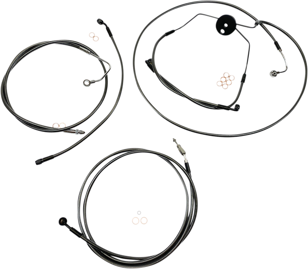 Black Pearl Designer Handlebar Installation Kit Black, 2, nordicamoto.ro