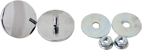 Fairing Mirror Hole Plugs Chrome, 1, nordicamoto.ro
