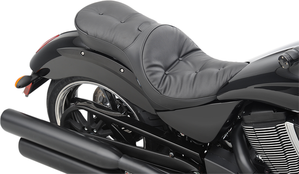 Ez Glide Ii Backrest Compatible Low-profile Leather Touring Seat Black, 1, nordicamoto.ro