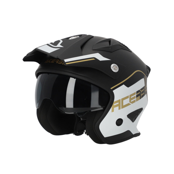 Acerbis Aria 22-06 Jet sisak, fehér/fekete/arany, S-es méret, 6, nordicamoto.ro