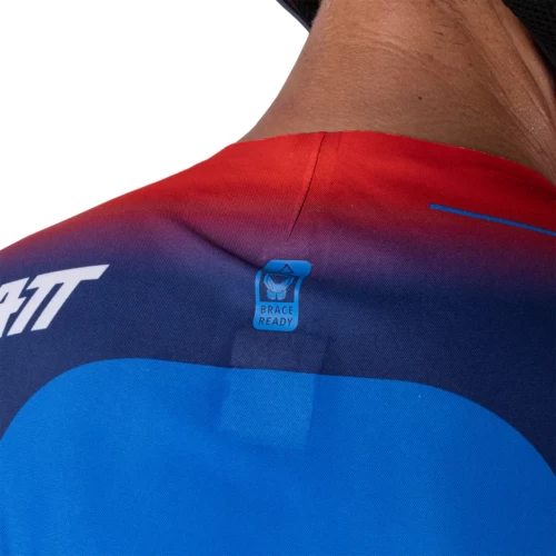 Leatt Moto 5.5 Ultraweld V26 póló, kék/piros, M, 18, nordicamoto.ro