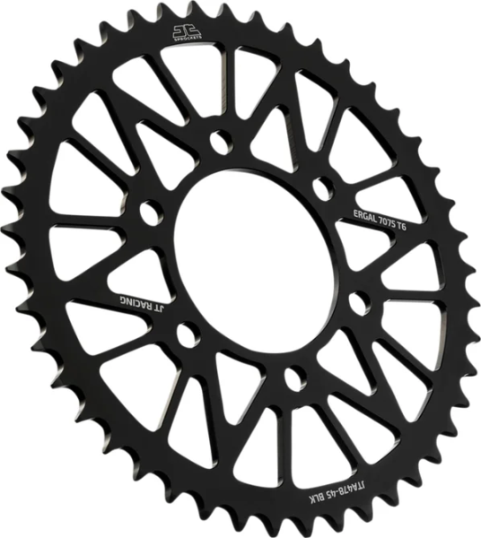 JT SPROCKETS Racelite alumínium hátsó lánckerék, fekete, 1, nordicamoto.ro