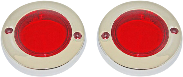 Probeam® Flat Bezel Turn Signal Adapters Chrome, 1, nordicamoto.ro