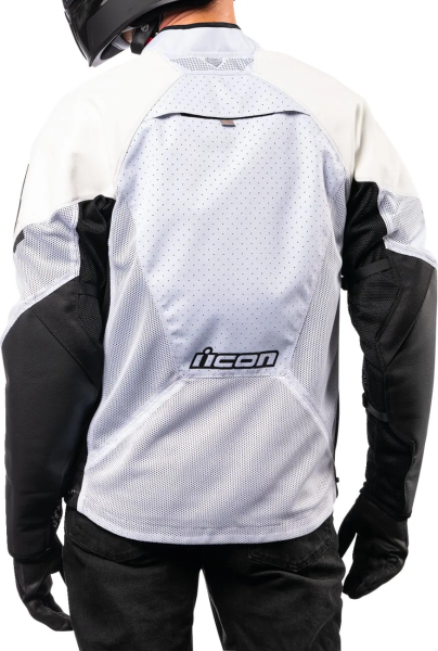 Icon Mesh AF fehér bőrdzseki, L-es méret, 4, nordicamoto.ro