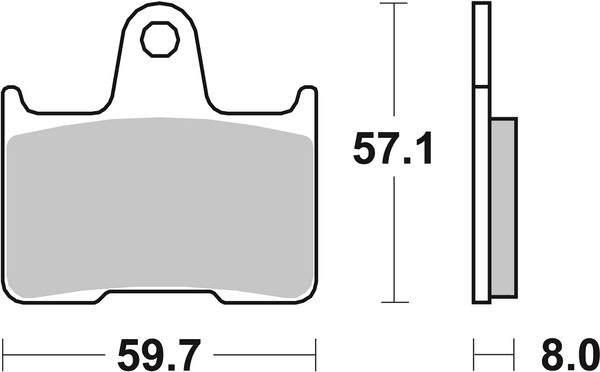 Hls Street Excel Sintered Rear Brake Pads, 1, nordicamoto.ro