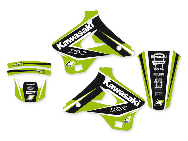Dream 4 Graphics Kit Black, Green, White, 2, nordicamoto.ro