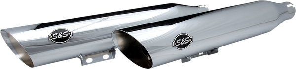 Slash-cut Slip-on Mufflers Chrome, 2, nordicamoto.ro