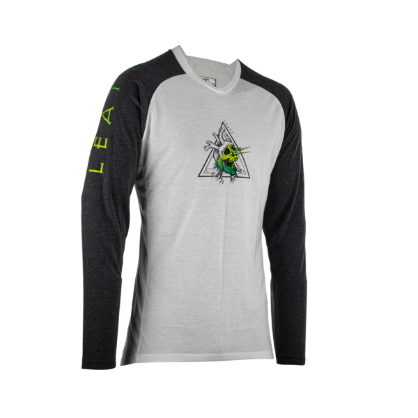 Tricou MTB Leatt Gravity 2.0 Zombie White/Black XS, 1, nordicamoto.ro