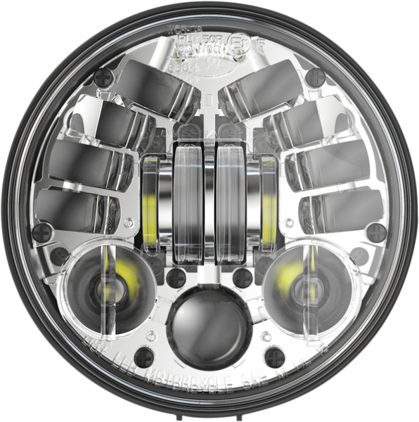7(r) Led Adaptive 2 Headlight Chrome, 1, nordicamoto.ro