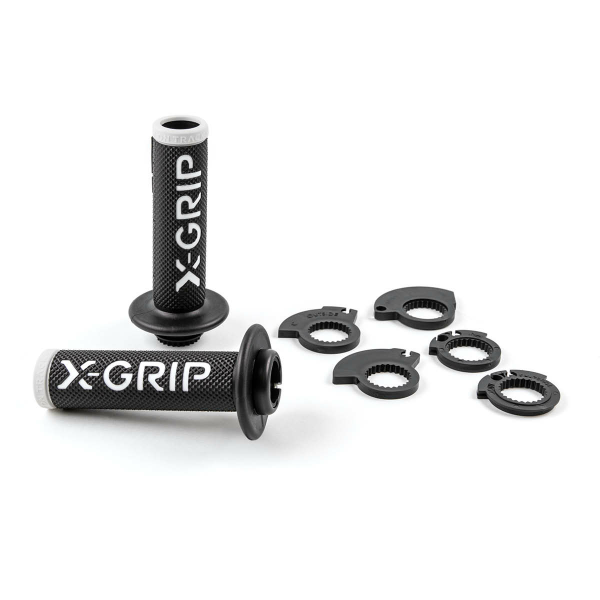 Mansoane Lock-On X-Grip Open End Albastru, 6, nordicamoto.ro
