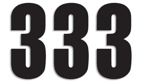Three Series Numbers Black, 3, nordicamoto.ro