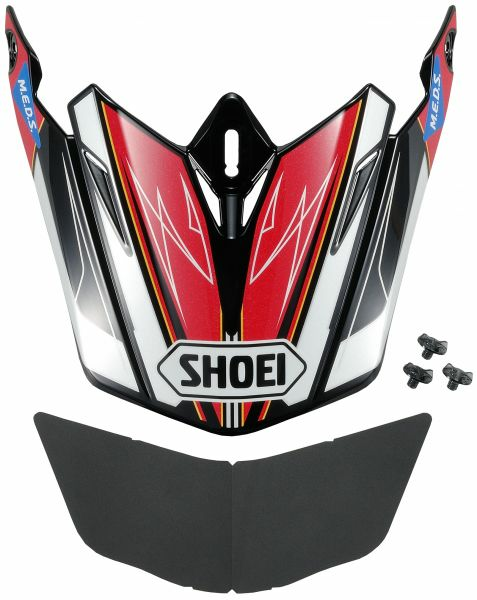 SHOEI VFW06/VFWR sisak – szürke / piros / fekete, 7, nordicamoto.ro
