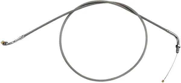 Armor Coat rozsdamentes acél fojtószelep-/alapjárati kábel cruiser motorkerékpárokhoz – Silver Standard modell, 1, nordicamoto.ro