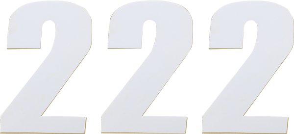 Vinyl Race Numbers White, 1, nordicamoto.ro
